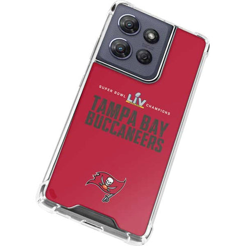 NFL Super Bowl LV Champions Tampa Bay Buccaneers Moto G Play 5G (2025) Clear Case